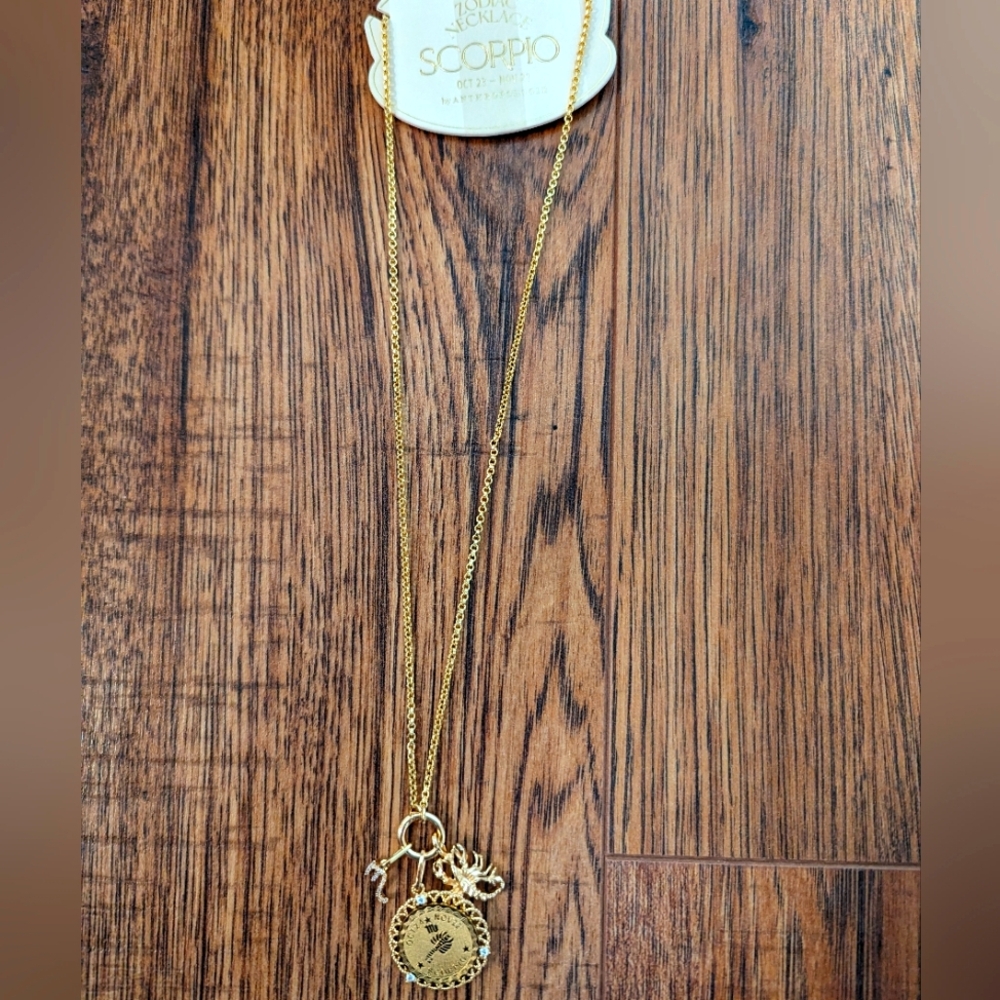 Anthropologie Scorpio zodiac necklace